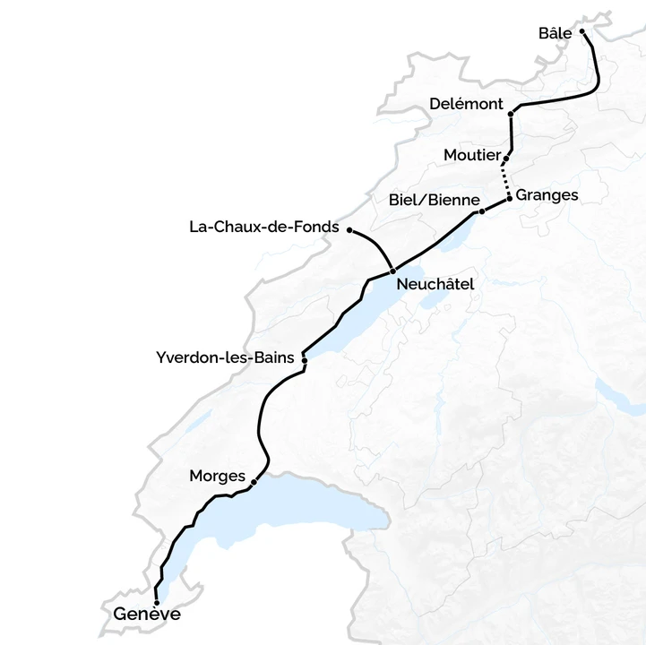 Il est indispensable de proposer une offre plus attrayante le long de l'Arc jurassien.