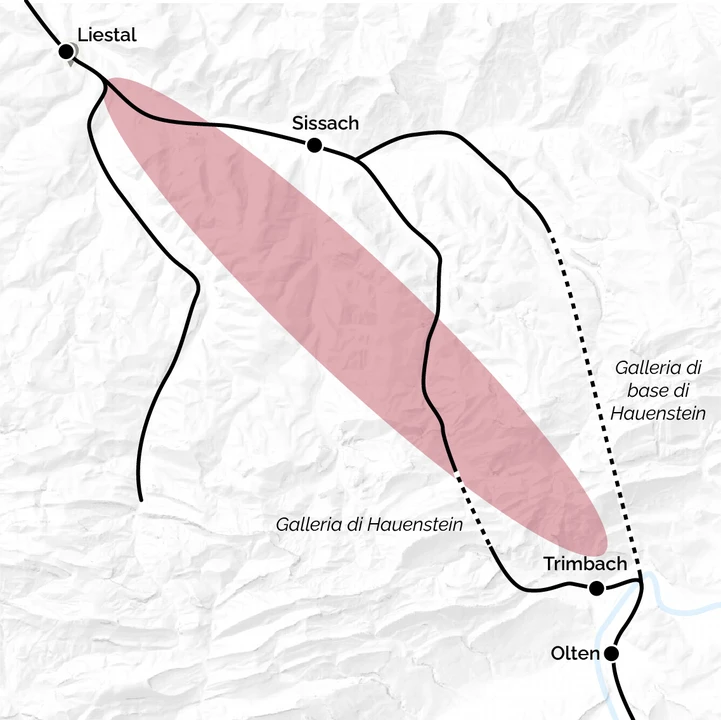 La ferrovia ha bisogno di un altro tunnel attraverso il Giura. Dove esattamente non è ancora chiaro.