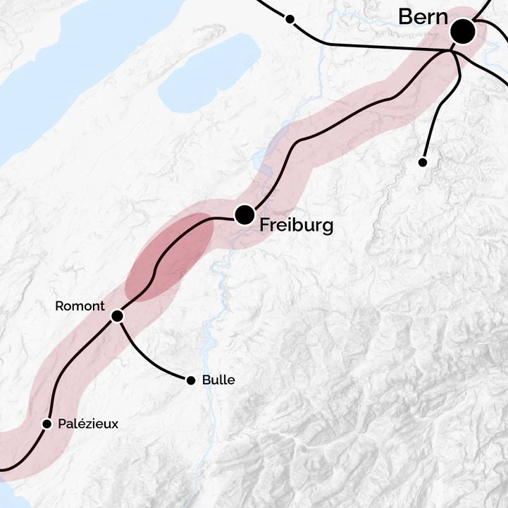 Ein neues Trassee zwischen Freiburg und Romont – zwingend für die Westschweiz.